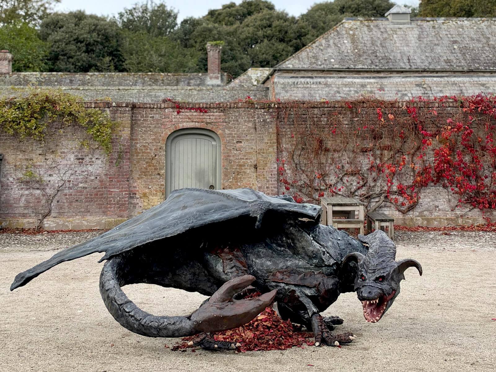 The Dragon of Porthtowan in her new home at Trelissick