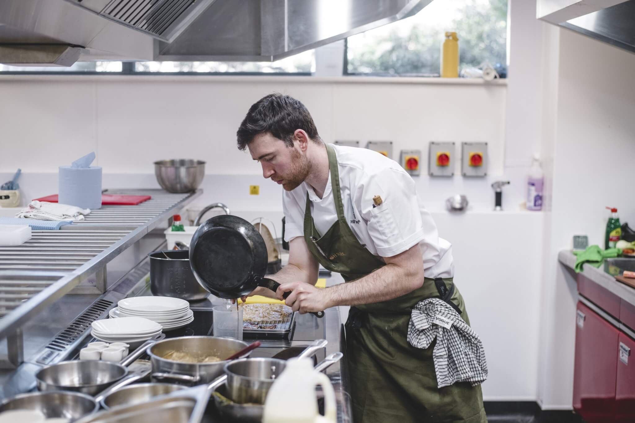 Will Bradridge cooking