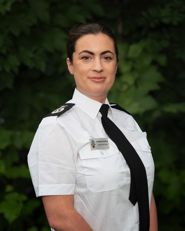 Special Chief Officer Ashley Frayling in uniform