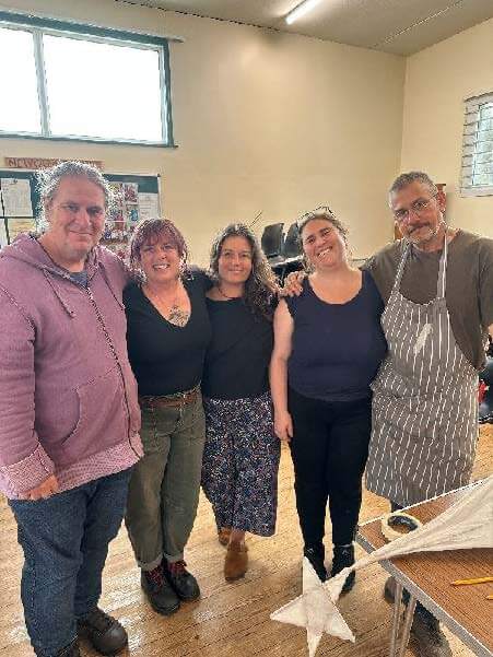 Blystra Arts lantern workshop team