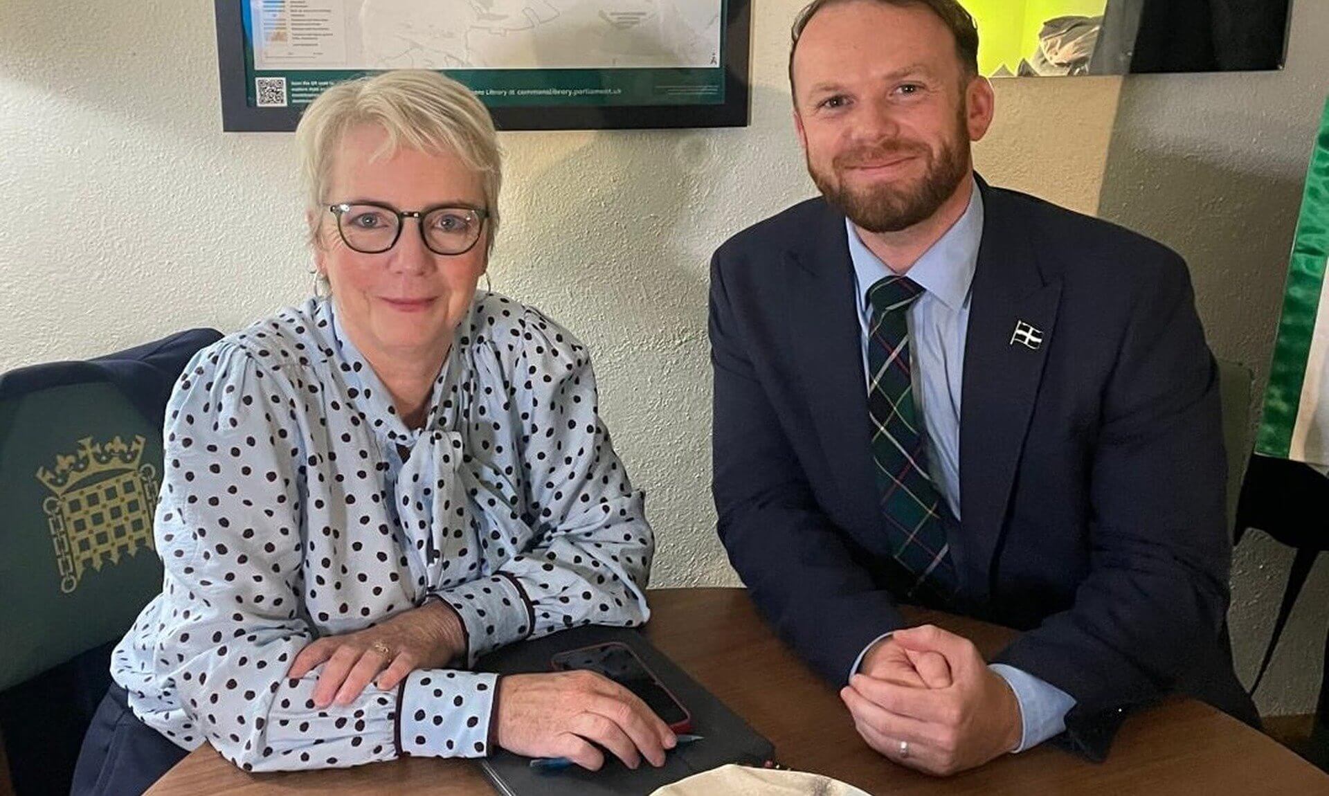 Ben Maguire MP with Health Minister Karin Smyth MP