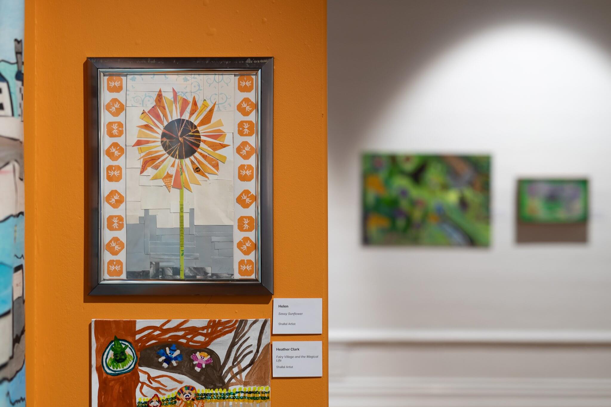 Artworks on display in the Art Any Way exhibition