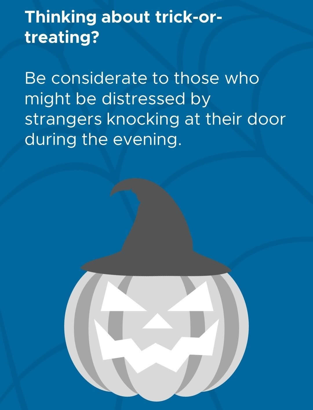 Devon and Cornwall Police Halloween trick or treating advice graphic