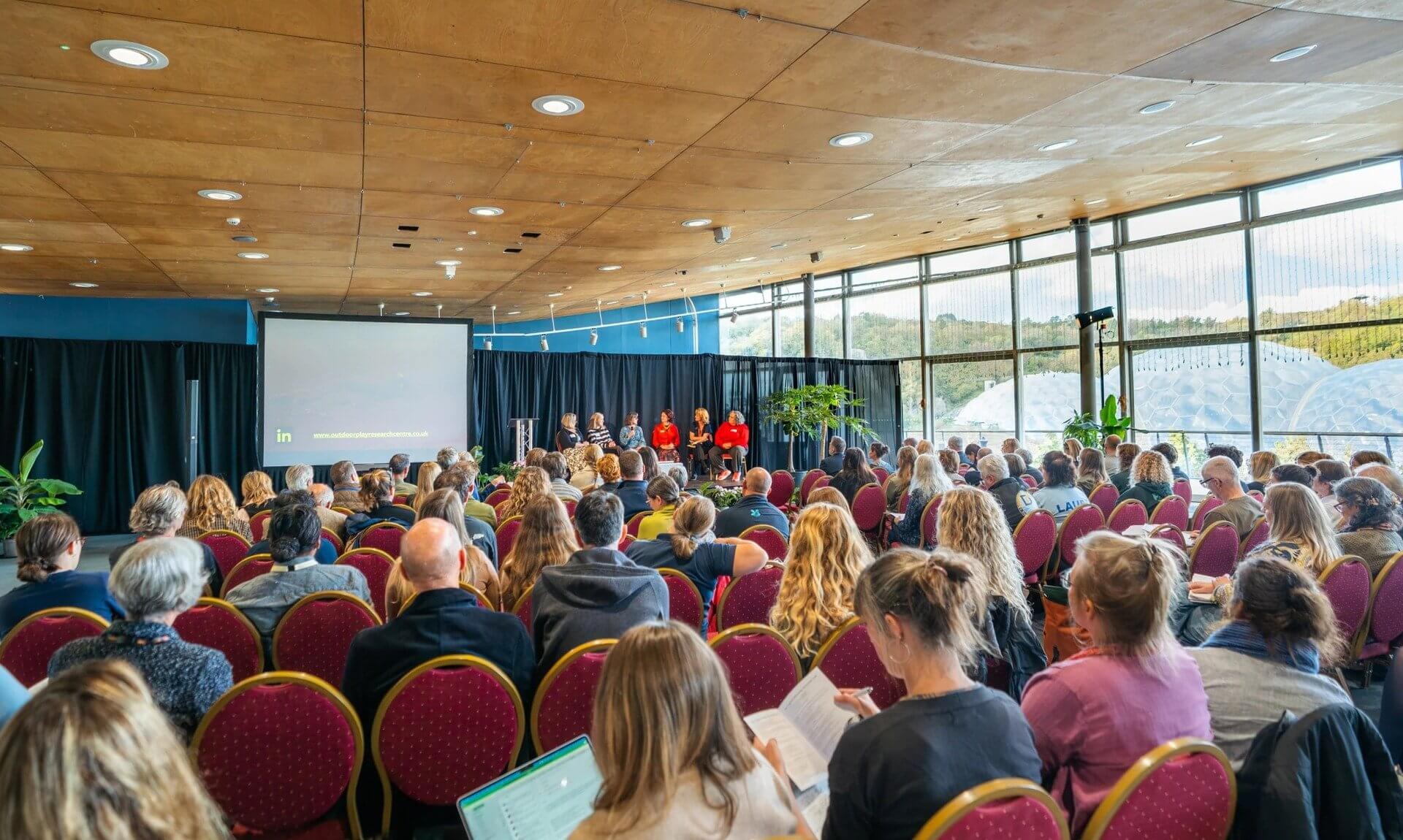 Audience at the Nature Connected Lives conference at the Eden Project