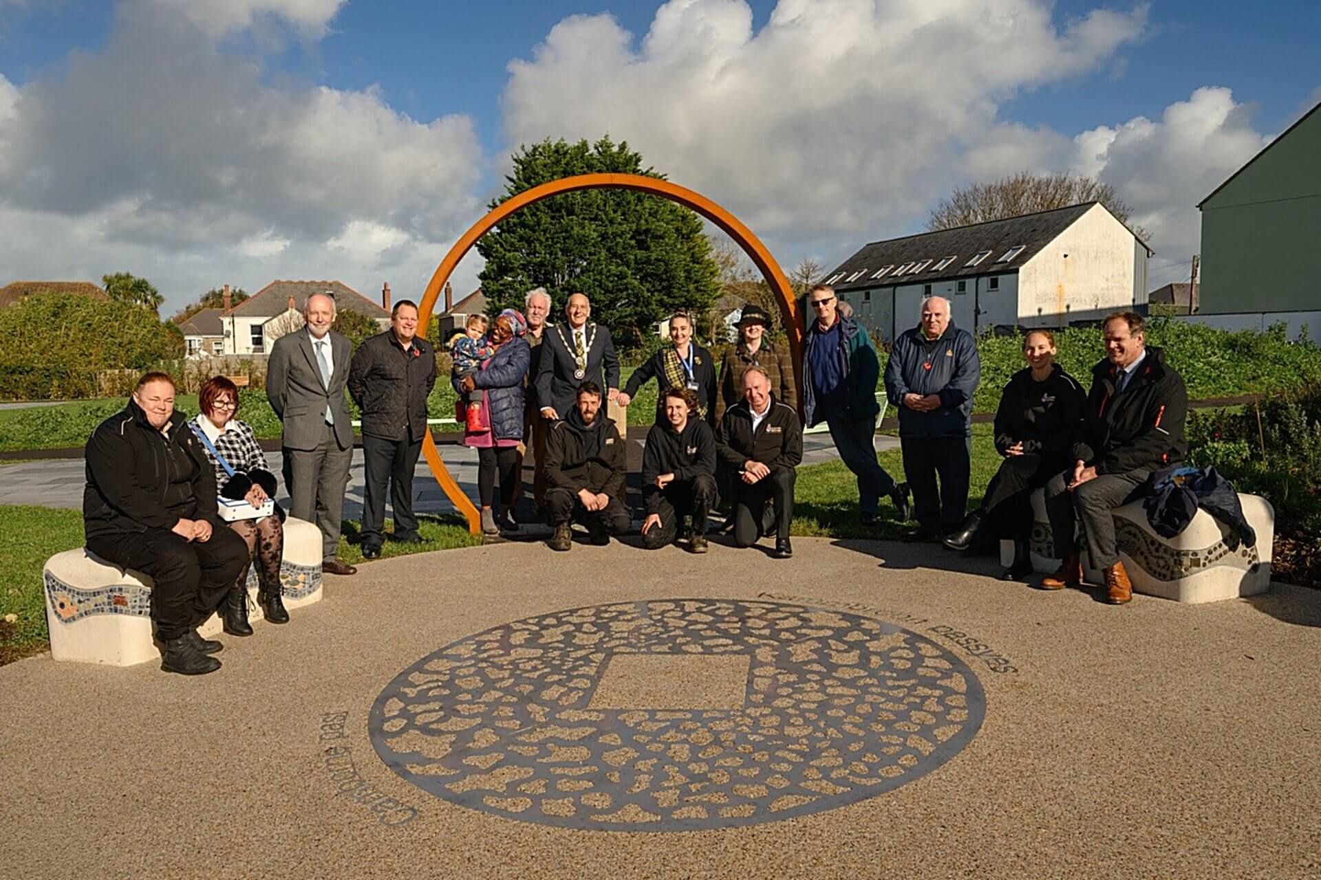Group photo at Lowarth Holman, Camborne