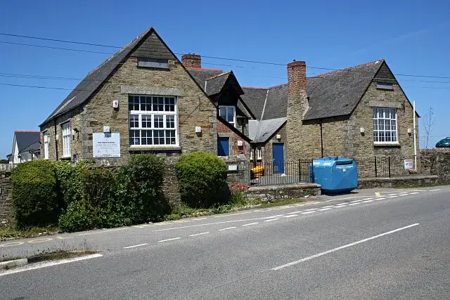 Mithian Primary School seen from the road