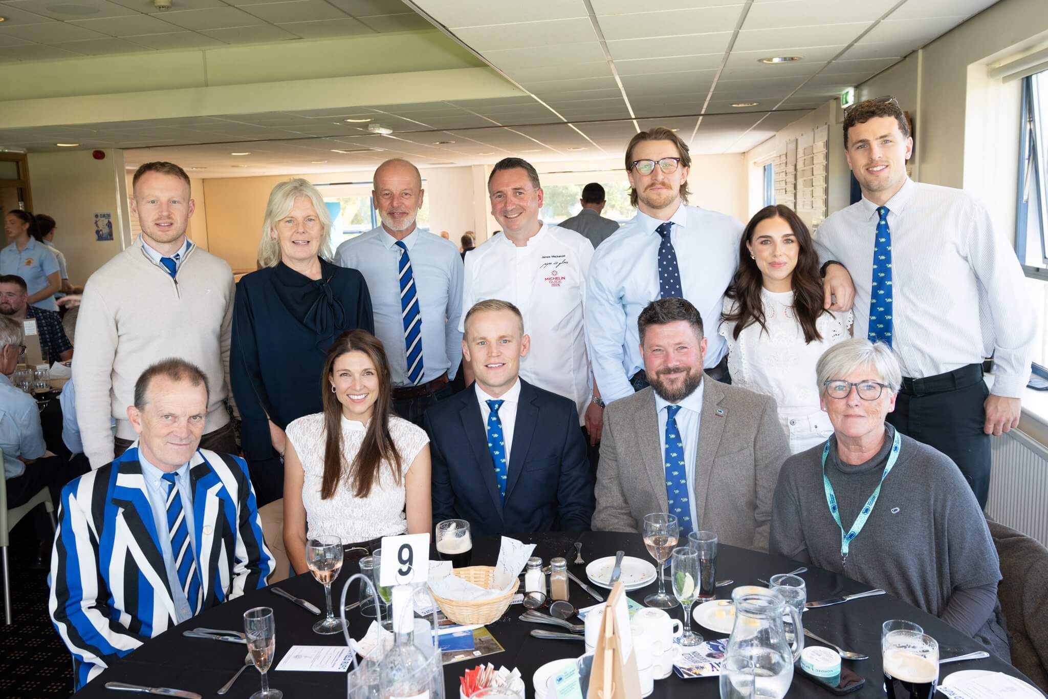 Guests at the Driffield Rugby Club charity lunch with chef James Mackenzie