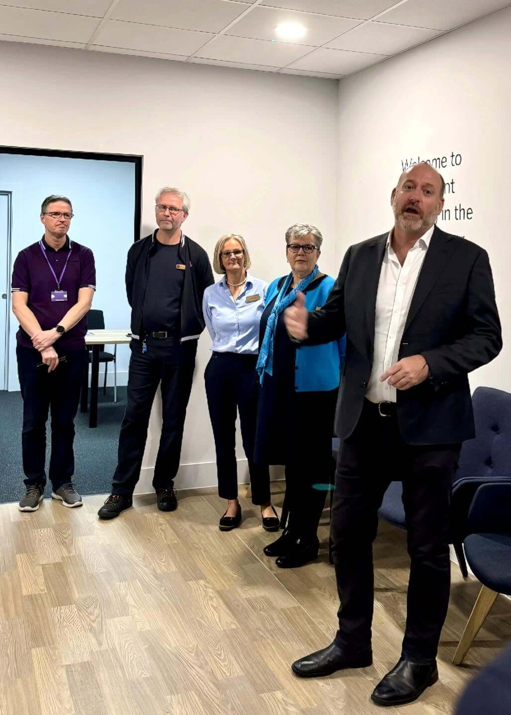 Perran Moon MP speaking at the Camborne Banking Hub opening