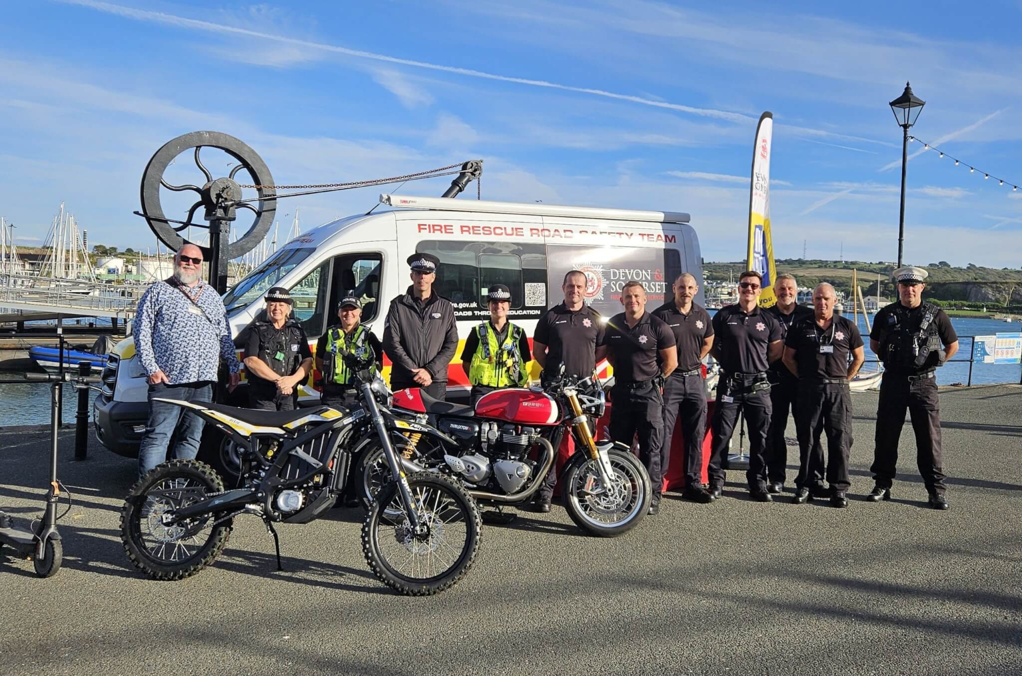 Tackling anti-social riding in Plymouth, with the fire service.