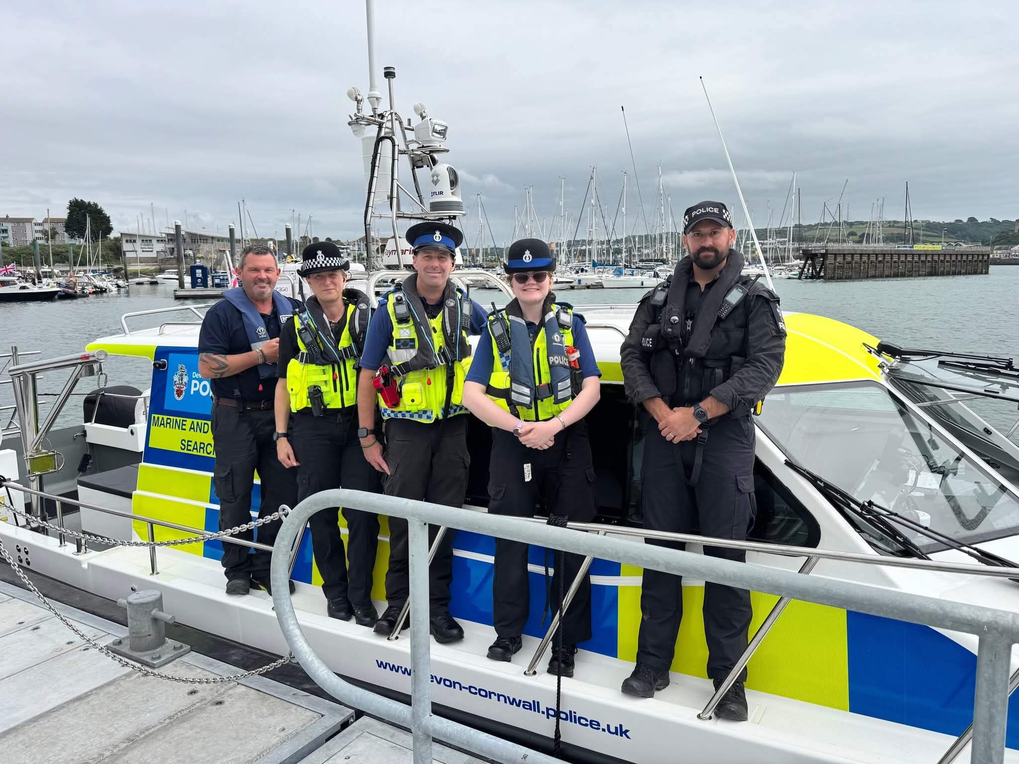 The Plymouth Waterfront police team.