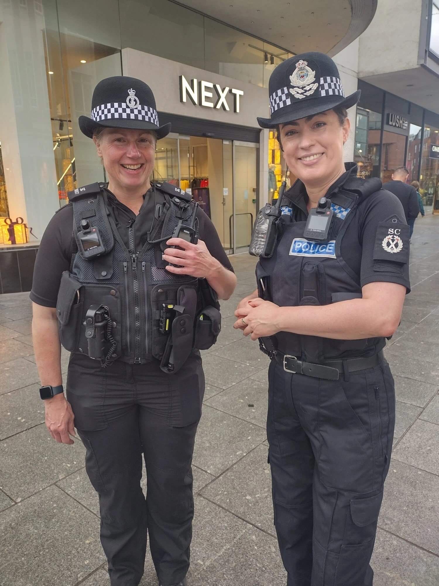 Special Constable Sarah Wolf and Special Chief Officer Ashley Frayling