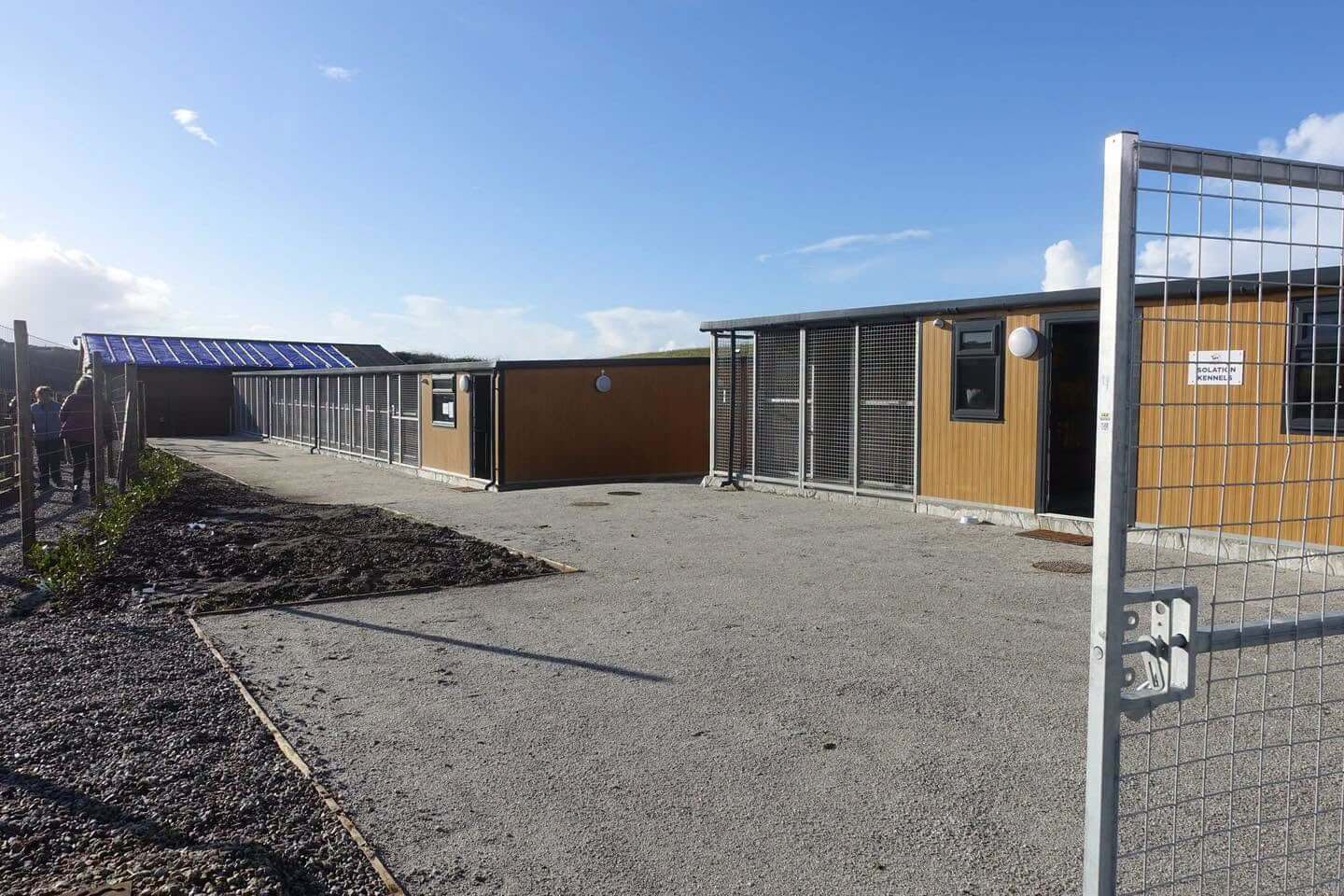 Kennel blocks at St Francis Dogs Home in Newquay