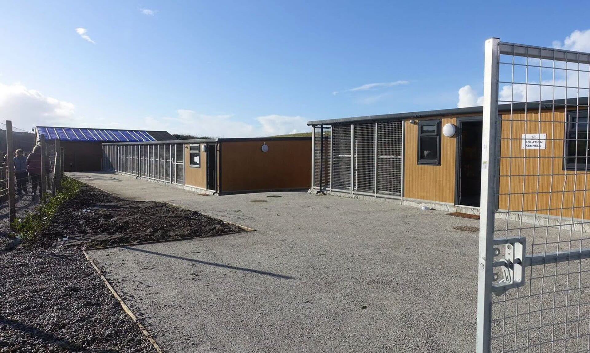 Kennel blocks at St Francis Dogs Home in Newquay