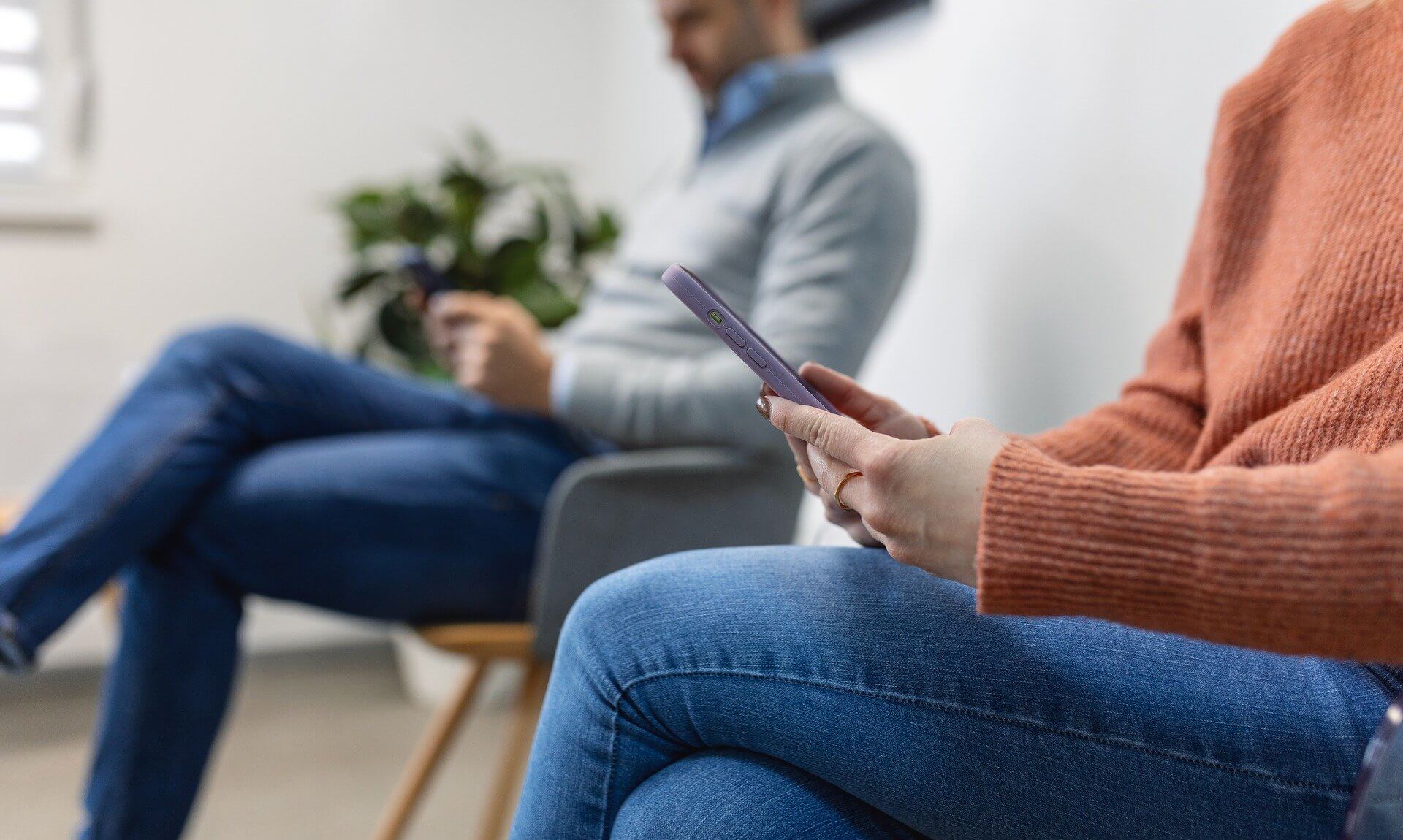 People sitting in a GP surgery waiting room