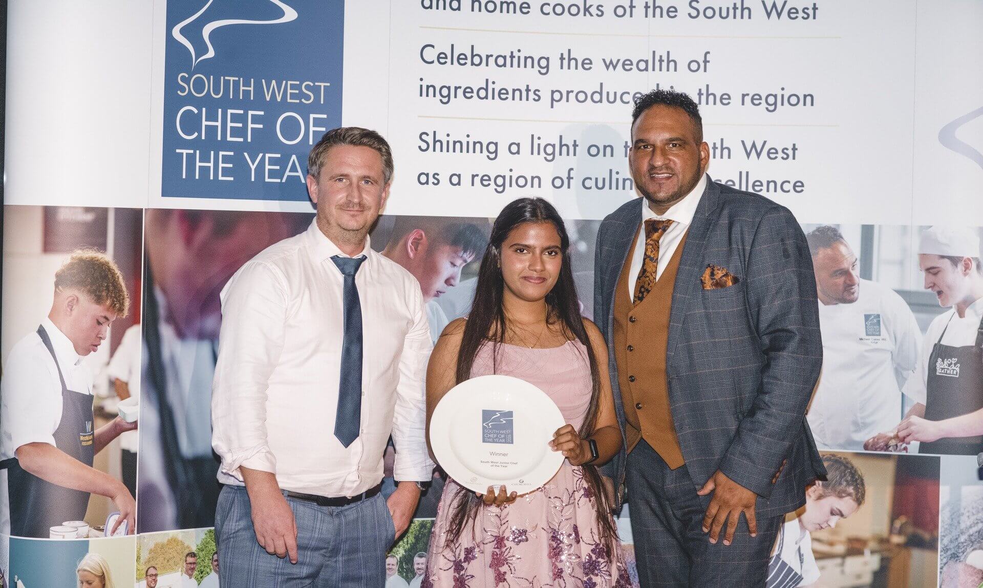 Chris Jenks from Lympstone Manor, Hesali Galuge and Michael Caines
