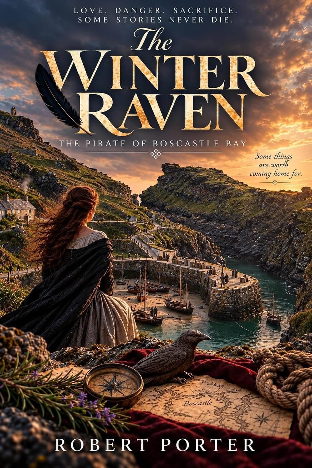 Cover of The Winter Raven: The Pirate of Boscastle Bay by Robert Porter