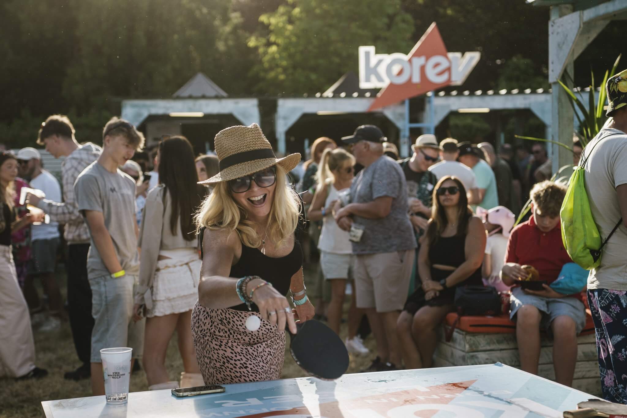 Crowd at the Korev area at The Great Estate