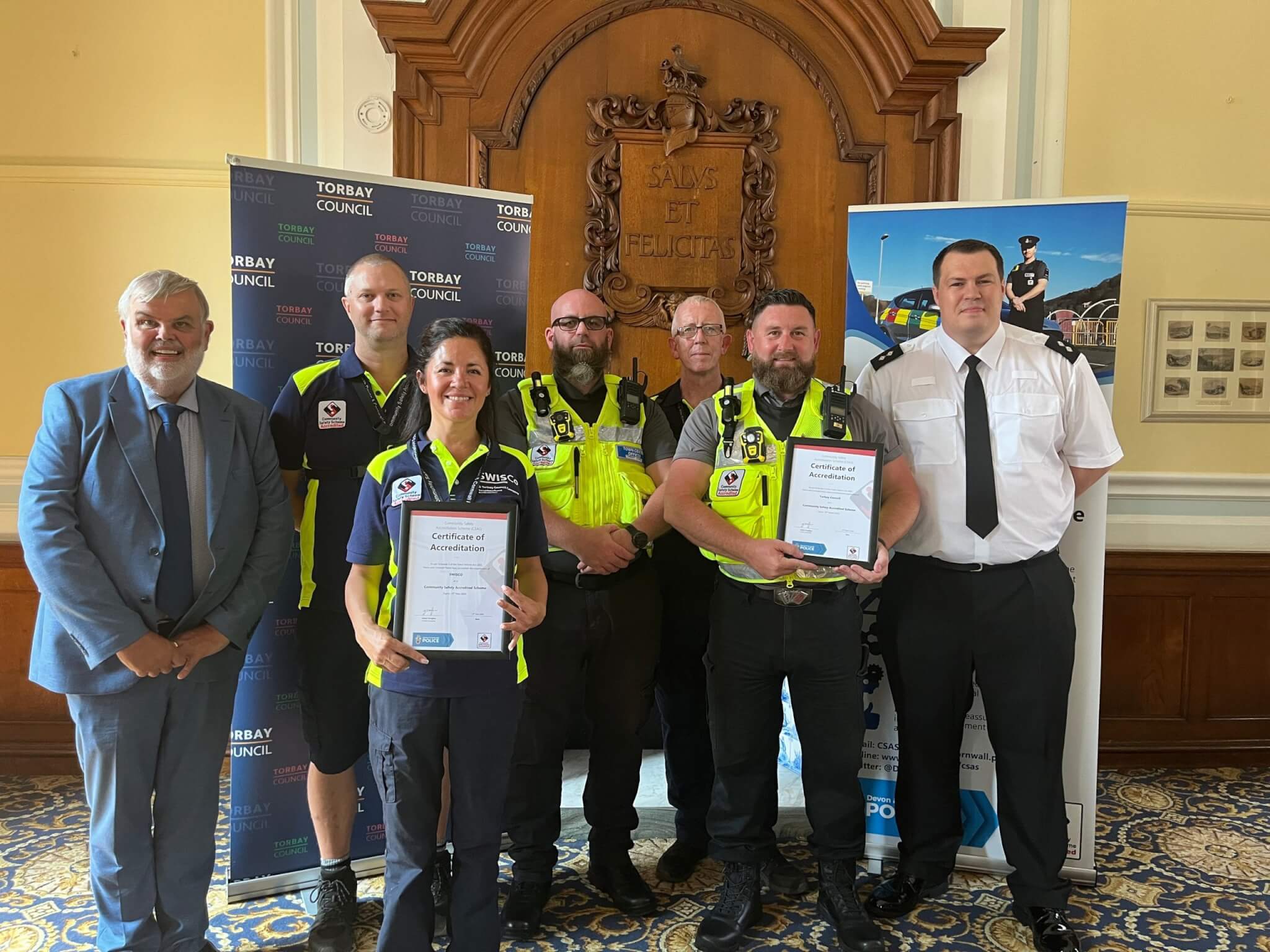 Community Safety Accreditation Scheme activity with Torbay Council and SWISCo.