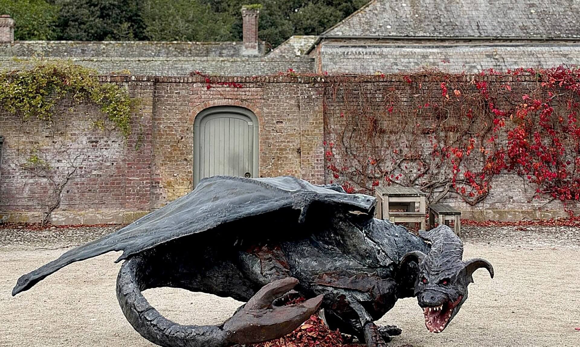The Dragon of Porthtowan in her new home at Trelissick