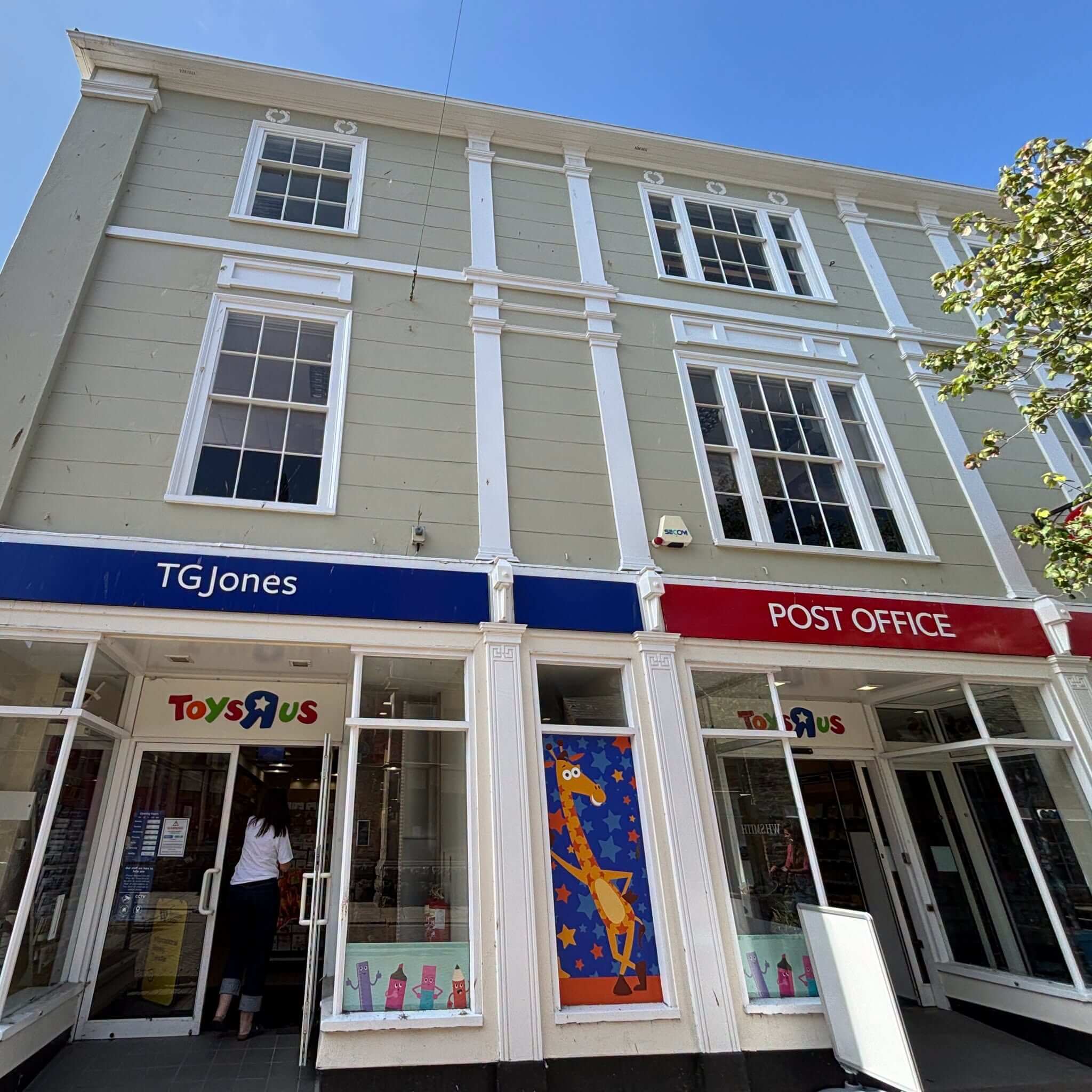 The TG Jones store and Post Office frontage on Pydar Street, Truro