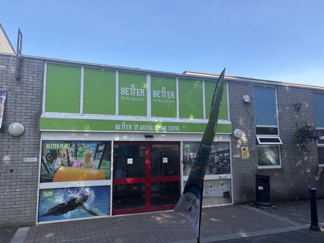 The entrance to Better St Austell Leisure Centre