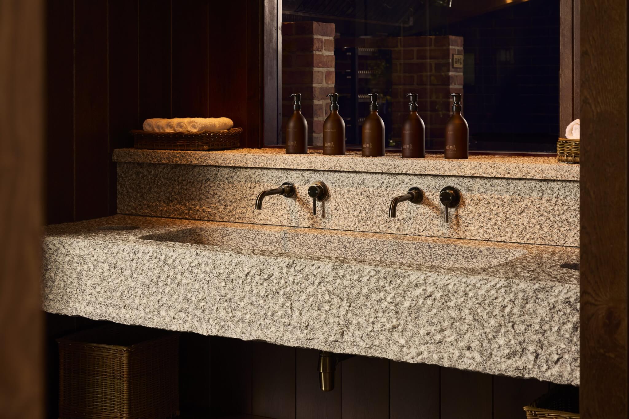 Cornish granite sink at MOR restaurant