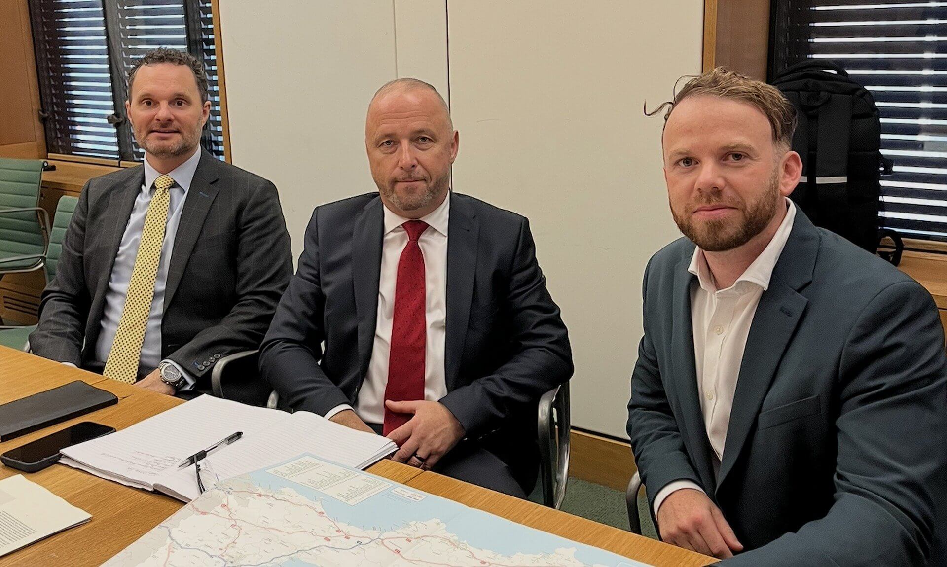 North Cornwall MP Ben Maguire meeting National Highways about the A30 works