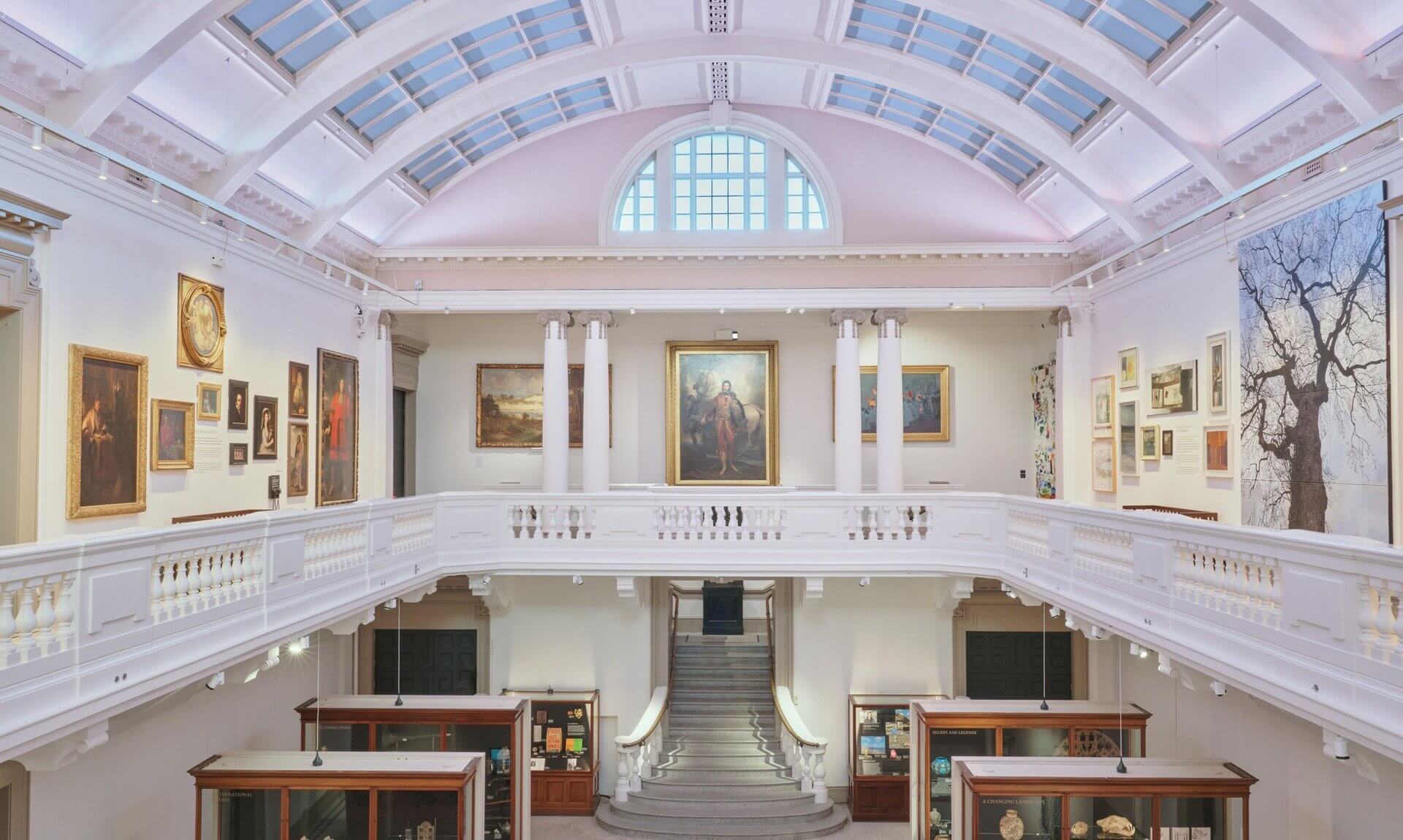 Main gallery at Cornwall Museum and Art Gallery
