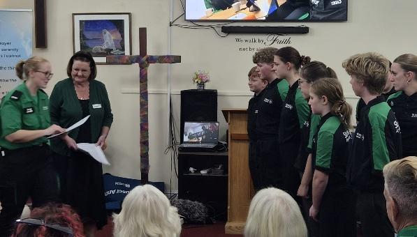 St John Ambulance Liskeard Cadets being enrolled